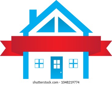 House wrapped in ribbon
