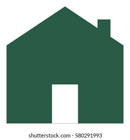 House_Home  icon - Flat design, glyph style icon - Colored
