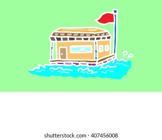 Houseboat icon
