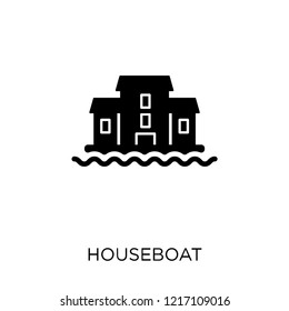 houseboat icon. houseboat symbol design from Transportation collection.