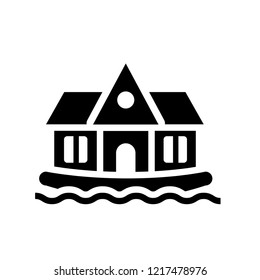 houseboat icon. Trendy houseboat logo concept on white background from Transportation collection. Suitable for use on web apps, mobile apps and print media.