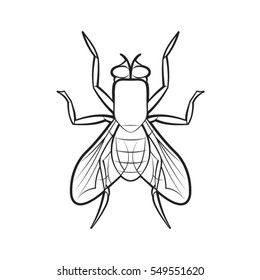 Housefly Outline Images Stock Photos Vectors Shutterstock