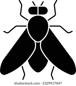 Housefly tsetse pest bug insect Glyph