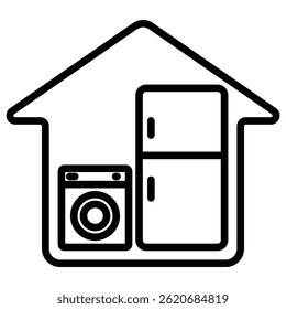 Household Appliance Simple Icon Vector Illustration Concept
