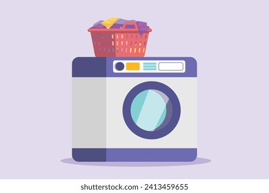 Concepto de electrodomésticos. Ilustración vectorial plana de color aislada.