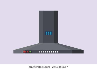 Concepto de electrodomésticos. Ilustración vectorial plana de color aislada.