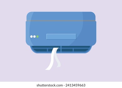 Household appliances concept. Colored flat vector illustration isolated.