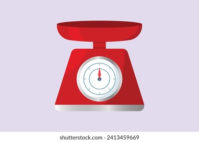 Household appliances concept. Colored flat vector illustration isolated.