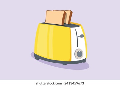 Household appliances concept. Colored flat vector illustration isolated.
