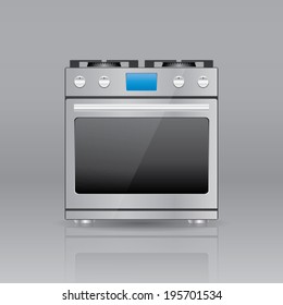 Household appliances. Gas stove. Vector eps10