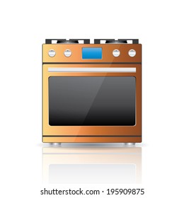 Household appliances. Gas stove. Vector eps10