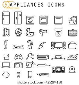 Download Home Appliances Icons Free Vector Download Png Svg Gif