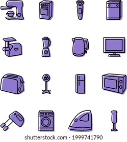 Household appliances, illustration, on a white background.