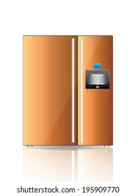 Household appliances. Refrigerator. Vector eps10