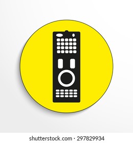 Household appliances. Remote control. Vector icon.