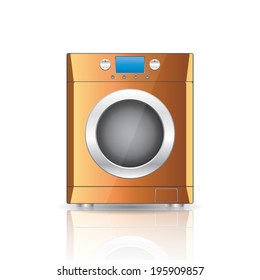 Household appliances. Washing machine. Vector eps10