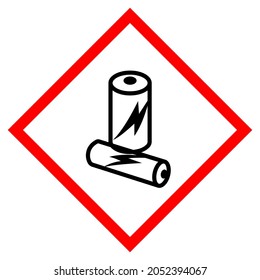 Household Batteries Symbol Sign, Vector Illustration, Isolate On White Background Label .EPS10