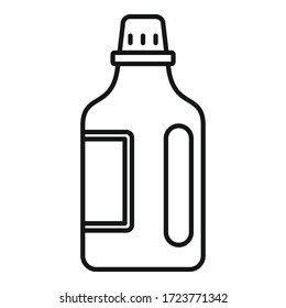 Household bleach icon. Outline household bleach vector icon for web design isolated on white background