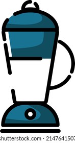 Household blender, illustration, vector on a white background.