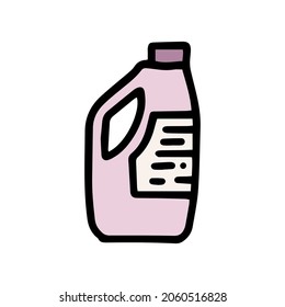 household chemicals color vector doodle simple icon