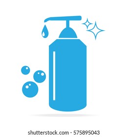 Household cleaning bottle icon