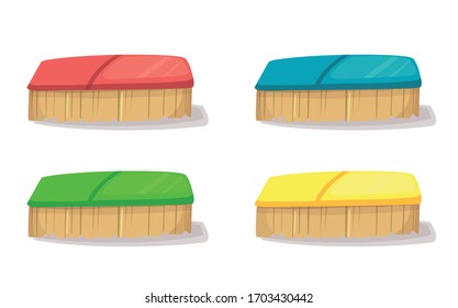 household cleaning brush vector illustration