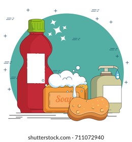 household cleaning supplies