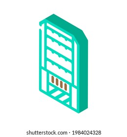 household composter isometric icon vector. household composter sign. isolated symbol illustration