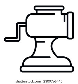 Household cutter icon outline vector. Cooking tool. Cut equipment