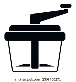 Household cutter icon simple vector. Vegetable tool. Cut food