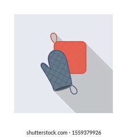 Household Devices flat icons for baking & cooking
