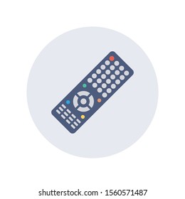 Household Devices flat icons for control & wireless