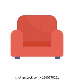 Household Devices flat icons for couch & house