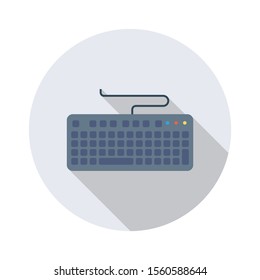 Household Devices flat icons for keypad & computer