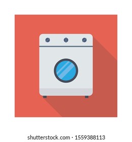 Household Devices flat icons for machine & home
