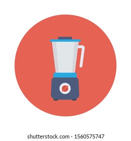 Household Devices flat icons for mixer & blander