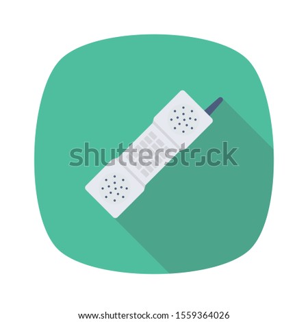 Household Devices flat icons for reciever & call