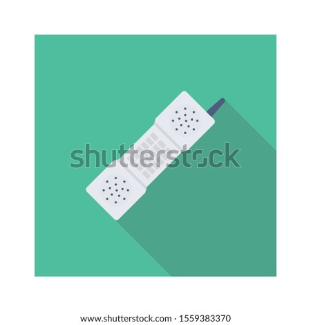 Household Devices flat icons for reciever & call