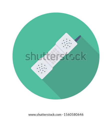Household Devices flat icons for reciever & call