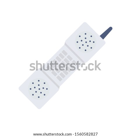Household Devices flat icons for reciever & call
