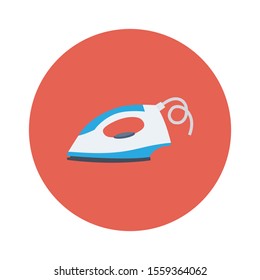 Household Devices flat icons for steaming & press