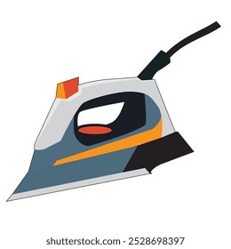 Household electric iron. Vector illustration.