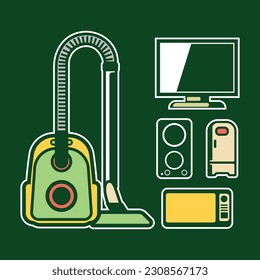 Household Electronics (Colors can be changed)