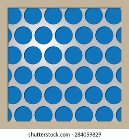 Household filters for domestic air exhaust systems. Vector illustration.