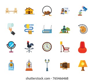 Household icon set