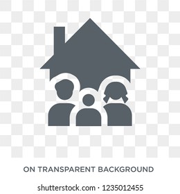 Household icon. Trendy flat vector Household icon on transparent background from smart home collection. 