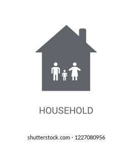 Household icon. Trendy Household logo concept on white background from Smarthome collection. Suitable for use on web apps, mobile apps and print media.