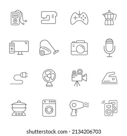 Household icons set . Household pack symbol vector elements for infographic web