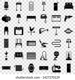 Household icons set. Simple style of 36 household vector icons for web for any design