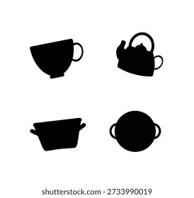 ícones de vetor de eletrodomésticos e cozinha